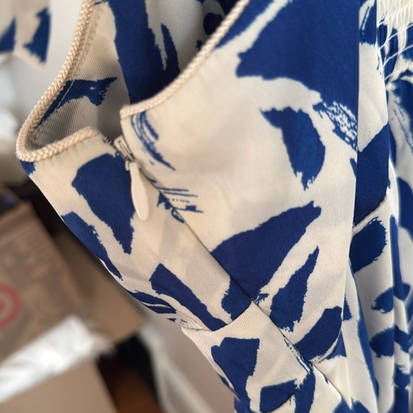 ALEXIS for Target // Blue Print Botanical Tie Strap Assymetrical Hem Dress - Picture 6 of 8